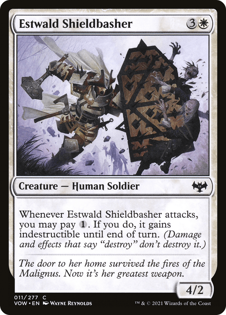 Estwald Shieldbasher [Innistrad: Crimson Vow] Foil