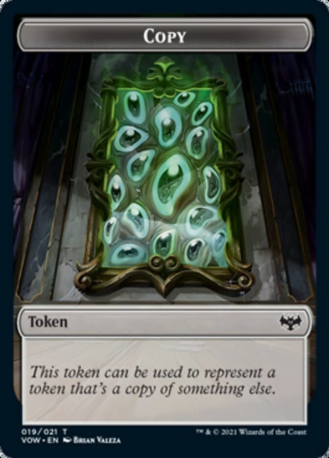 Spirit (002) // Copy Double-Sided Token [Innistrad: Crimson Vow Tokens] Foil