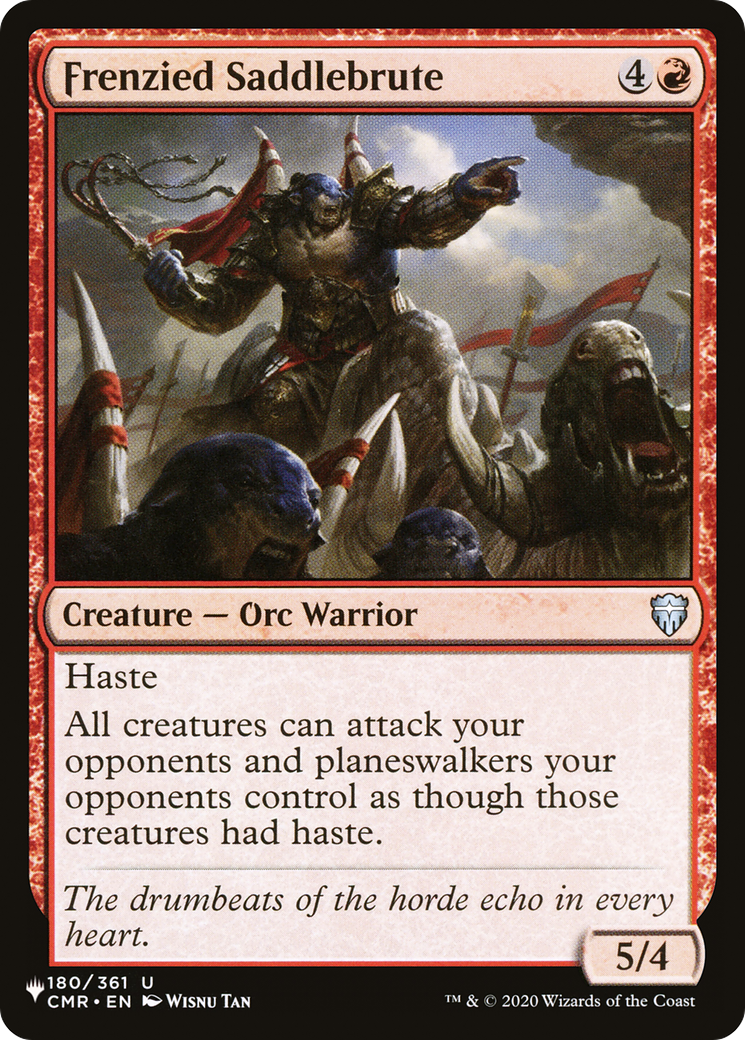 Frenzied Saddlebrute |  (CMR-180) [The List]