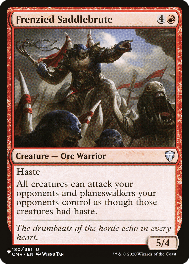 Frenzied Saddlebrute |  (CMR-180) [The List]