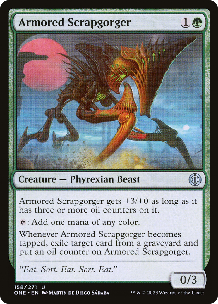 Armored Scrapgorger [Phyrexia: All Will Be One] Foil