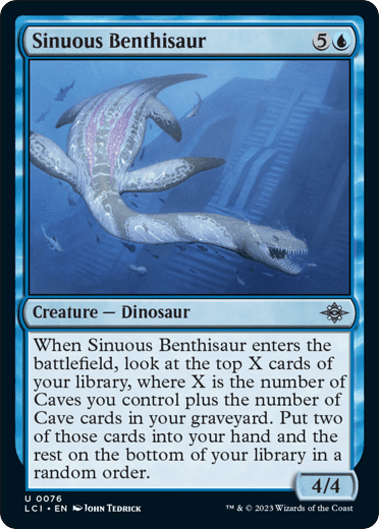 Sinuous Benthisaur [The Lost Caverns of Ixalan] Foil