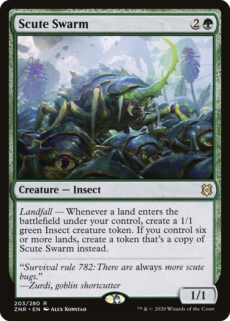 Scute Swarm [Zendikar Rising] Foil