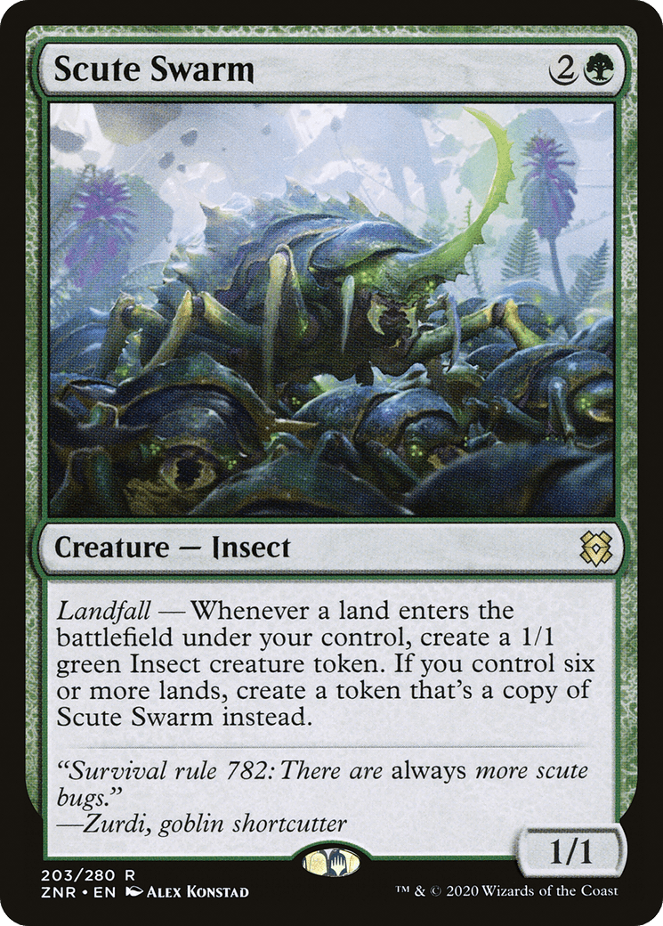Scute Swarm [Zendikar Rising] Foil