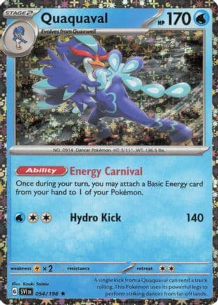 Quaquaval (Sparkle Holo) 054/198 - Miscellaneous Cards & Products Holofoil