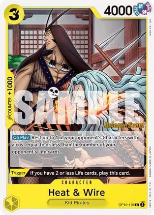 Heat & Wire (OP10-110) - Royal Blood Release Event Cards