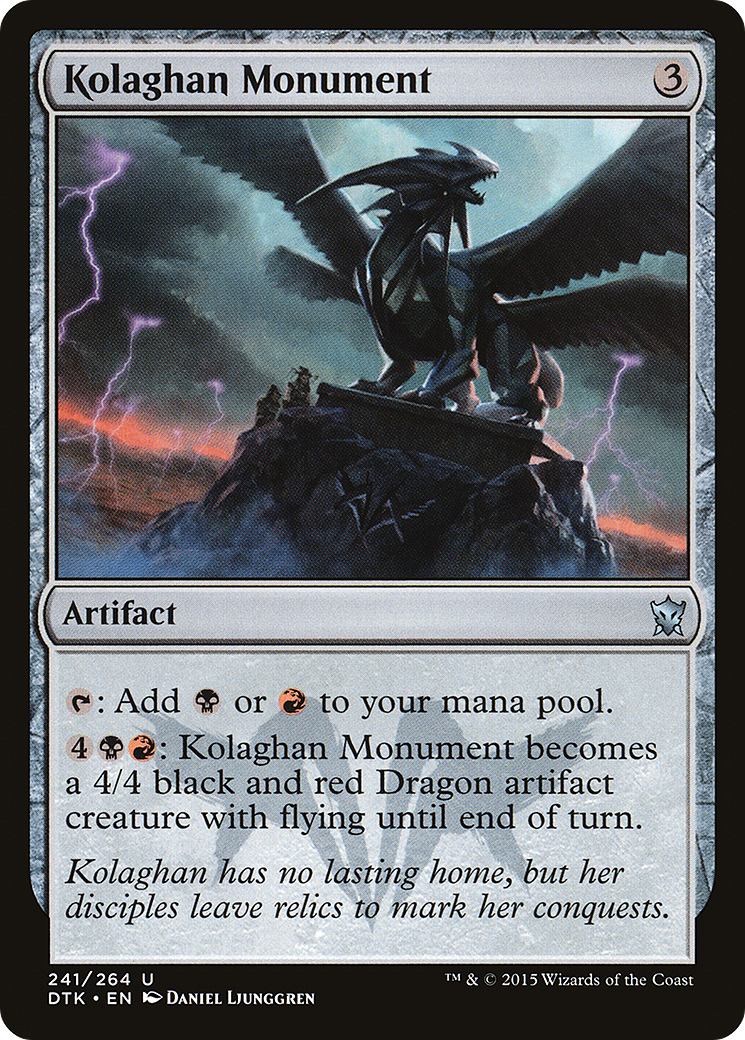 Kolaghan Monument [Dragons of Tarkir] Foil