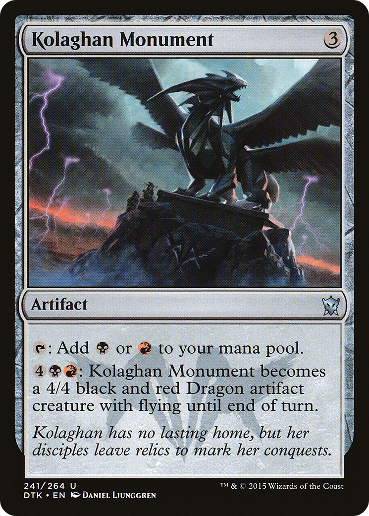 Kolaghan Monument [Dragons of Tarkir] Foil