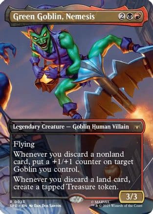 Green Goblin, Nemesis (Borderless) (023) [Marvel's Spider-Man: Eternal-Legal]  Foil