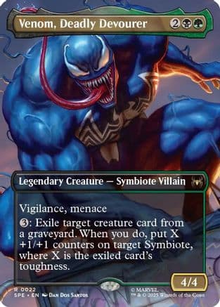 Venom, Deadly Devourer (Borderless) (022) [Marvel's Spider-Man: Eternal-Legal]  Foil