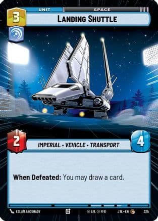 Landing Shuttle (Hyperspace) |  (325)  [Jump to Lightspeed]