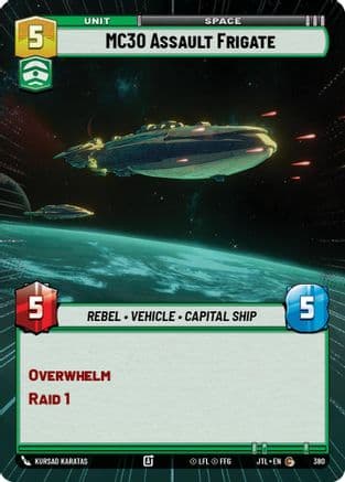 MC30 Assault Frigate (Hyperspace) |  (380)  [Jump to Lightspeed]
