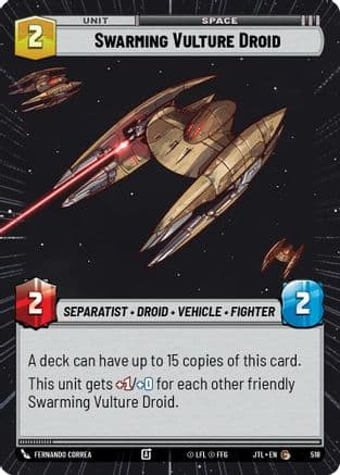 Swarming Vulture Droid (Hyperspace) |  (518)  [Jump to Lightspeed]