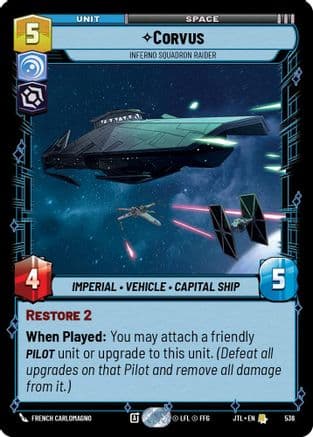 Corvus - Inferno Squadron Raider (Foil) | Foil (536)  [Jump to Lightspeed]