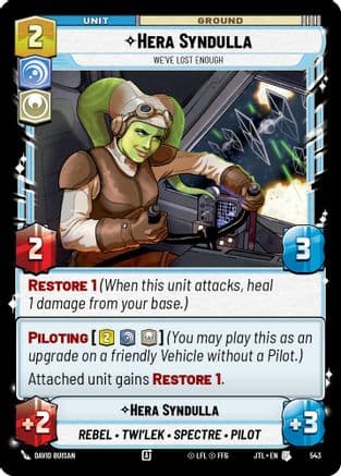 Hera Syndulla - We've Lost Enough (Foil) | Foil (543)  [Jump to Lightspeed]
