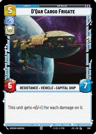 D'Qar Cargo Frigate (Foil) | Foil (550)  [Jump to Lightspeed]