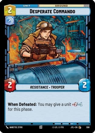 Desperate Commando (Foil) | Foil (558)  [Jump to Lightspeed]