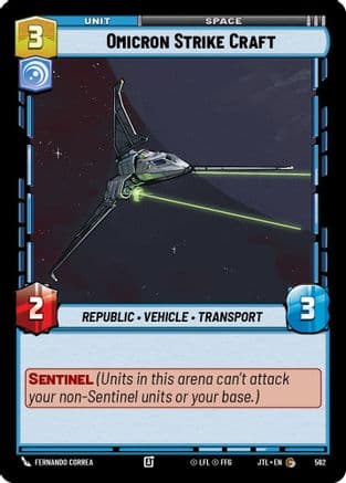 Omicron Strike Craft (Foil) | Foil (562)  [Jump to Lightspeed]