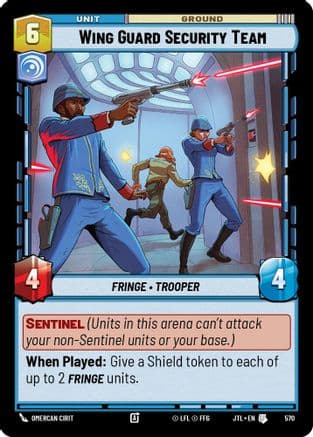 Wing Guard Security Team (Foil) | Foil (570)  [Jump to Lightspeed]