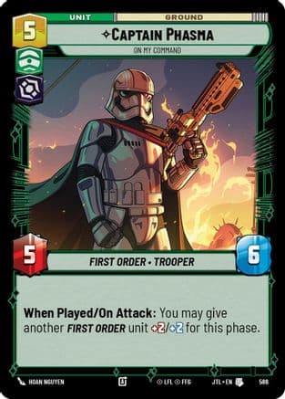 Captain Phasma - On My Command (Foil) | Foil (586)  [Jump to Lightspeed]