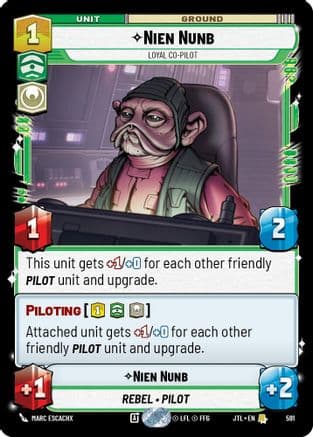 Nien Nunb - Loyal Co-Pilot (Foil) | Foil (591)  [Jump to Lightspeed]