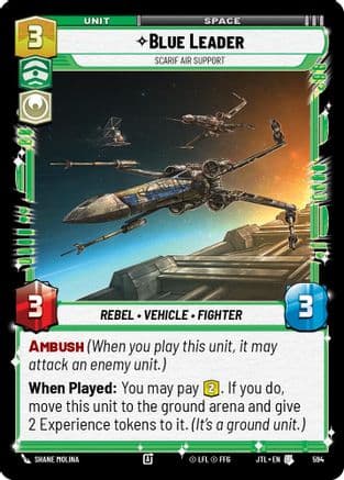 Blue Leader - Scarif Air Support (Foil) | Foil (594)  [Jump to Lightspeed]