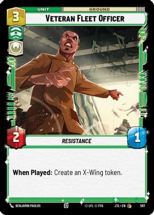 Veteran Fleet Officer (Foil) | Foil (597)  [Jump to Lightspeed]