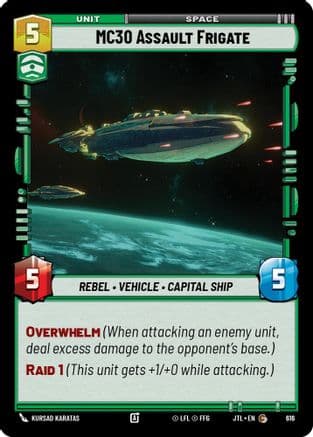 MC30 Assault Frigate (Foil) | Foil (616)  [Jump to Lightspeed]