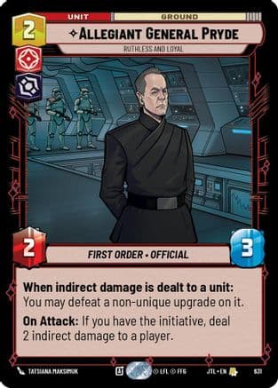 Allegiant General Pryde - Ruthless and Loyal (Foil) | Foil (631)  [Jump to Lightspeed]