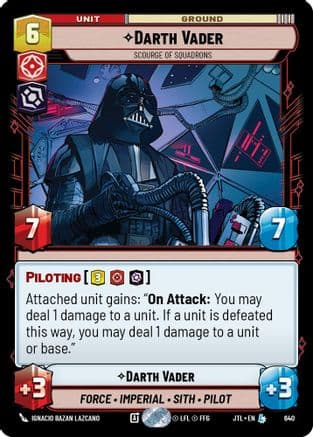 Darth Vader - Scourge of Squadrons (Foil) | Foil (640)  [Jump to Lightspeed]