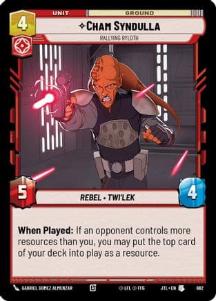 Cham Syndulla - Rallying Ryloth (Foil) | Foil (662)  [Jump to Lightspeed]
