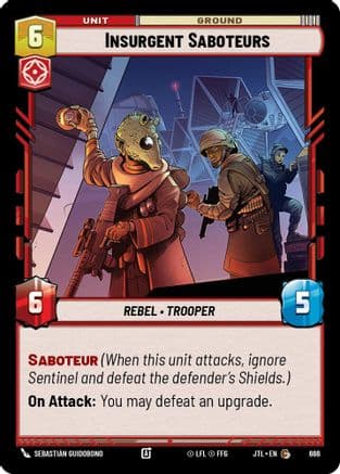 Insurgent Saboteurs (Foil) | Foil (666)  [Jump to Lightspeed]