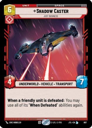 Shadow Caster - Just Business (Foil) | Foil (667)  [Jump to Lightspeed]