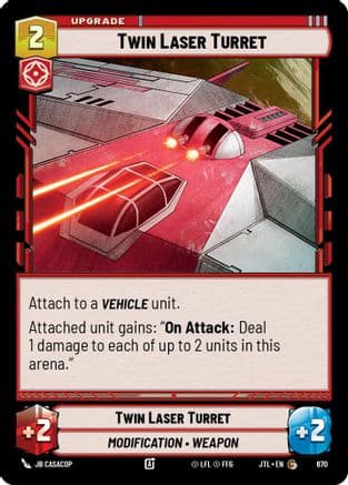 Twin Laser Turret (Foil) | Foil (670)  [Jump to Lightspeed]