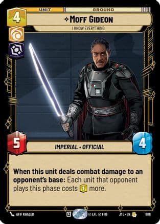 Moff Gideon - I Know Everything (Foil) | Foil (686)  [Jump to Lightspeed]