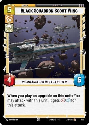 Black Squadron Scout Wing (Foil) | Foil (700)  [Jump to Lightspeed]