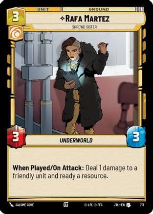 Rafa Martez - Shrewd Sister (Foil) | Foil (717)  [Jump to Lightspeed]