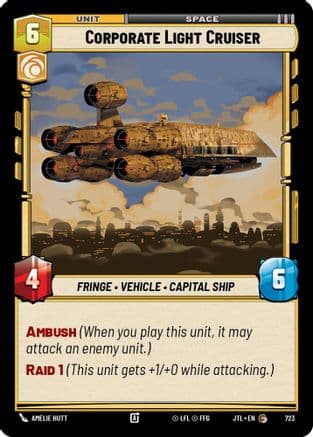 Corporate Light Cruiser (Foil) | Foil (723)  [Jump to Lightspeed]