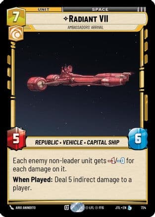 Radiant VII - Ambassadors' Arrival (Foil) | Foil (724)  [Jump to Lightspeed]