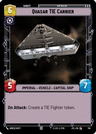 Quasar TIE Carrier (Foil) | Foil (741)  [Jump to Lightspeed]
