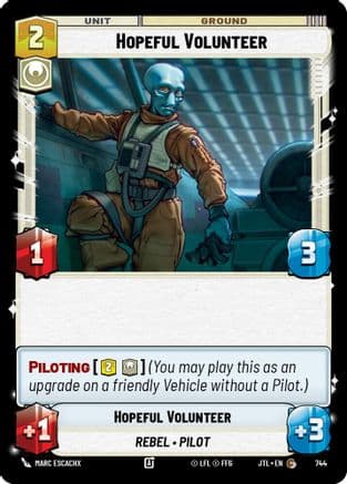 Hopeful Volunteer (Foil) | Foil (744)  [Jump to Lightspeed]