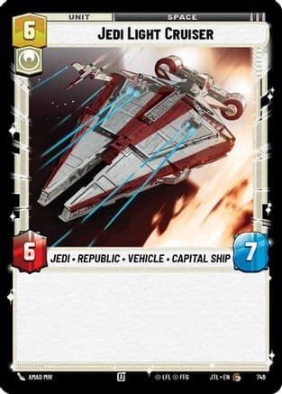 Jedi Light Cruiser (Foil) | Foil (749)  [Jump to Lightspeed]