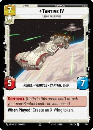 Tantive IV - Fleeing the Empire (Foil) | Foil (750)  [Jump to Lightspeed]
