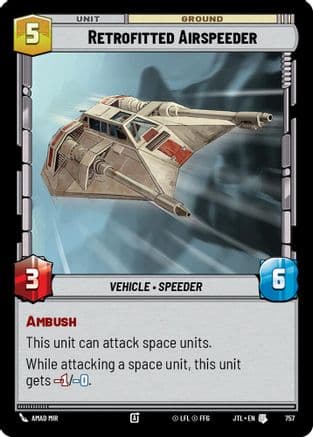 Retrofitted Airspeeder (Foil) | Foil (757)  [Jump to Lightspeed]