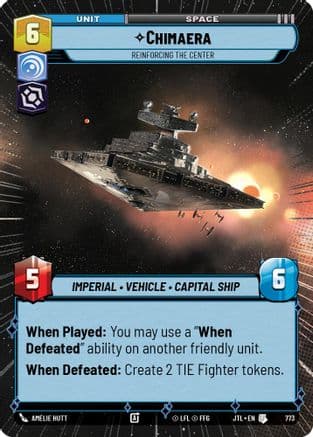 Chimaera - Reinforcing the Center (Hyperspace Foil) | Foil (773)  [Jump to Lightspeed]