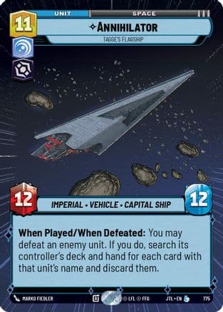 Annihilator - Tagge's Flagship (Hyperspace Foil) | Foil (775)  [Jump to Lightspeed]