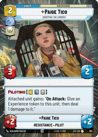 Paige Tico - Dropping the Hammer (Hyperspace Foil) | Foil (780)  [Jump to Lightspeed]