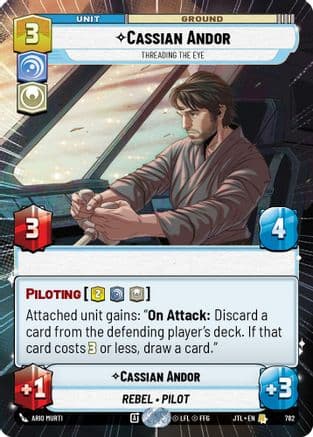 Cassian Andor - Threading the Eye (Hyperspace Foil) | Foil (782)  [Jump to Lightspeed]