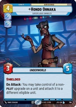 Hondo Ohnaka - Superfluous Swindler (Hyperspace Foil) | Foil (790)  [Jump to Lightspeed]