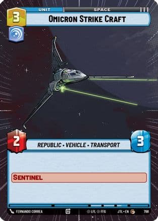 Omicron Strike Craft (Hyperspace Foil) | Foil (798)  [Jump to Lightspeed]